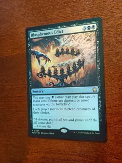 MTG - Blasphemous Edict 57 Foundations NM FOIL - Image 2