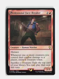 Professional Face-Breaker (Surge Foil) 296 Foil Commander: FINAL FANTASY MTG NM - Image 1