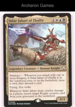 Sidar Jabari of Zhalfir 5 Mythic MTG Card Commander: March of the Machine - Image 1