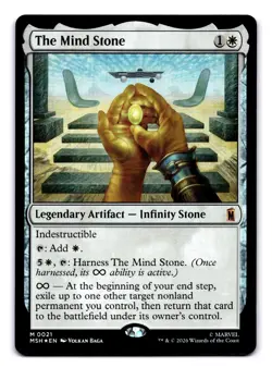 MTG The Mind Stone FOIL NM M 21 Marvel Super Heroes - Image 1