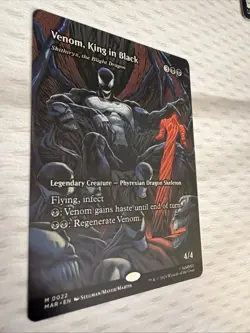 Venom, King in Black - Skithiryx, the Blight Dragon (Borderless) Marvel Mtg M/NM - Image 2