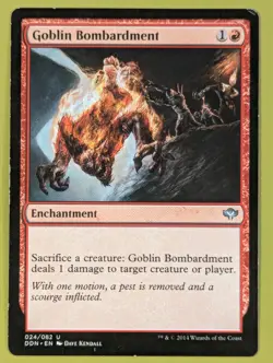 Goblin Bombardment x1 Duel Decks: Speed vs. Cunning 1x MTG Magic the Gathering - Image 1
