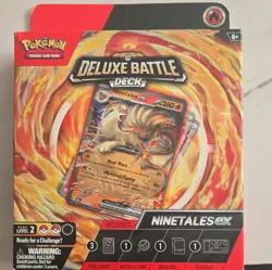 Pokemon TCG Deluxe Battle Deck Ninetales ex 60-Card Deck English 2024 6+ - Image 1