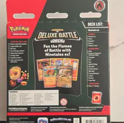 Pokemon TCG Deluxe Battle Deck Ninetales ex 60-Card Deck English 2024 6+ - Image 2