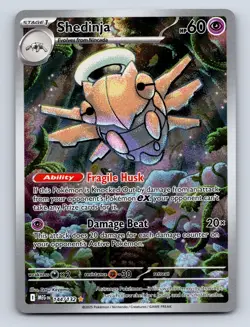 Shedinja 144/132 Illustration Rare Mega Evolution Pokemon Holo Near Mint - Image 1