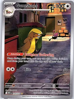 Gumshoos 153/132 Illustration Rare Mega Evolution Pokemon Holo Near Mint - Image 1