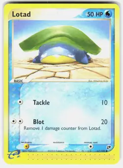 Pokemon tcg Sandstorm Lotad Lightly played - Image 1