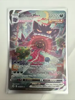 Pokemon Gengar VMAX (Alternate Art Secret) 271/264 Swsh08: Fusion Strike NM - Image 1