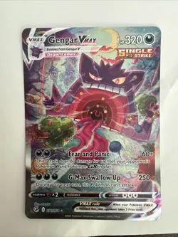 Pokemon Gengar VMAX (Alternate Art Secret) 271/264 Swsh08: Fusion Strike NM - Image 2