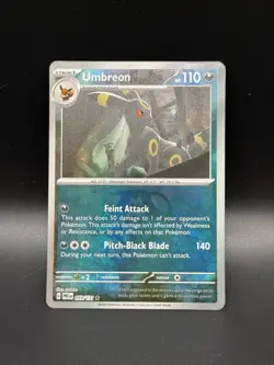 Pokemon Umbreon 059/131 Prismatic Evolutions Master Ball Reverse Holo NM - Image 1