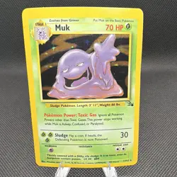 Wizards of the Coast Pokemon TCG Muk 13/62 Fossil Holo Rare Unlimited - Image 1