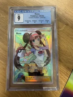 2019 Rosa Full Art Cosmic Eclipse 236/236 Pokemon TCG CGC 9 Mint FAST SHIPPING - Image 1