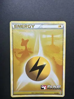 Pokemon TCG 2011 Play! Promo Energy Lot 3 Fighting Lightning Metal English - Image 3