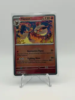 Pokemon TCG Flareon 013/131 Master Ball Prismatic Evolutions Reverse Holo NM - Image 1