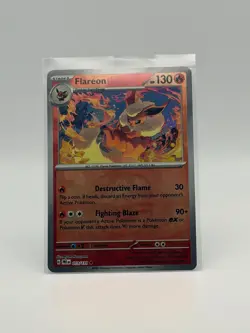 Pokemon TCG Flareon 013/131 Master Ball Prismatic Evolutions Reverse Holo NM - Image 3
