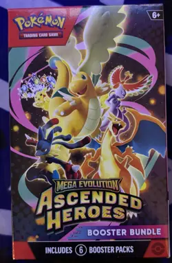 Pokemon TCG Mega Evolution—Ascended Heroes Booster Bundle Box 6 Packs English - Image 1