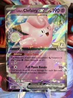 Lillie's Clefairy ex 076/217 Double Rare Ascended Heroes Pokemon Holo NM - Image 1