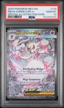 2025 POKEMON MEG EN-MEGA EVOLUTION #178 MEGA GARDEVOIR EX PSA 10 - Image 1