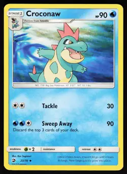 Croconaw 23 70 UC Dragon Majesty Pokemon Lightly Played - Image 1