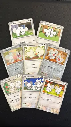 Pokemon TCG Tandemaus & Maushold 8-Card - cute bundle Inc reverse holo’s. - Image 1