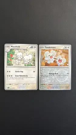 Pokemon TCG Tandemaus & Maushold 8-Card - cute bundle Inc reverse holo’s. - Image 4