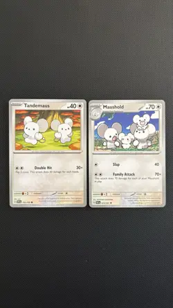 Pokemon TCG Tandemaus & Maushold 8-Card - cute bundle Inc reverse holo’s. - Image 5