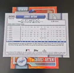 Topps Shohei Ohtani 2026 Dodgers Series 2 #500 Parallel 2 Card Lot - Image 5
