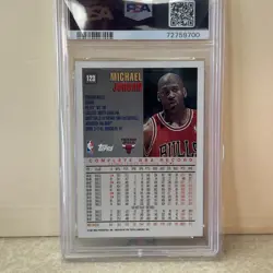 1997-98 Michael Jordan Topps Basketball Card #123 Graded PSA 10 Gem Mint - Image 2