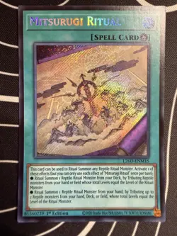 Mitsurugi Ritual (SECRET RARE) L26D-ENM15 (NM) 1st Edition Yu-Gi-Oh! Konami - Image 1