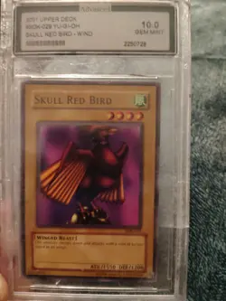 1996, Yu-Gi-Oh Skull Red Bird Wind GRADED GEM MT 10, 2001 Upper Deck - Image 2