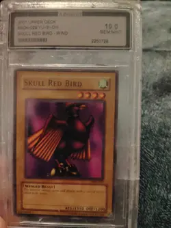 1996, Yu-Gi-Oh Skull Red Bird Wind GRADED GEM MT 10, 2001 Upper Deck - Image 4