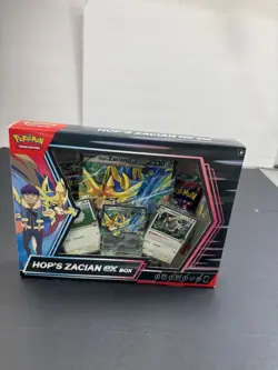Hop’s Zacian EX Collection Box 4 Booster Packs And Promo Card NEW UNOPENED - Image 1
