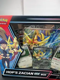 Hop’s Zacian EX Collection Box 4 Booster Packs And Promo Card NEW UNOPENED - Image 2