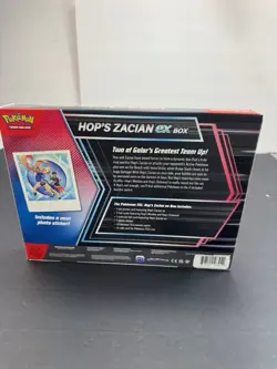 Hop’s Zacian EX Collection Box 4 Booster Packs And Promo Card NEW UNOPENED - Image 4