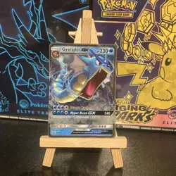 Pokemon Card Gyarados GX SM212 Black Star Promo Half Art Near Mint - Image 1