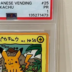 PSA 1 POKEMON CARD JAPANESE VENDING SERIES III 25 OOYAMA'S PIKACHU Rare 1998 - Image 4