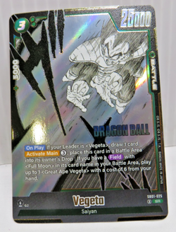 Vegeta Saiyan SB01-025 SR Foil Dragon Ball Fusion World Manga card - Image 1