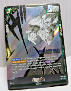 Vegeta Saiyan SB01-025 SR Foil Dragon Ball Fusion World Manga card - Image 3