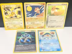 Lot of 5 Pokemon cards NICE - Image 1