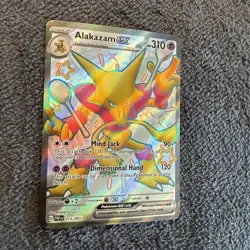 ALAKAZAM EX Scarlet & Violet 151 POKEMON Full-Art Holo 2023 Trading Card 188/165 - Image 2