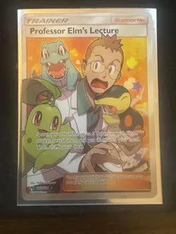 Professor Elms Lecture Pokemon TCG 213/214 Full Art Lost Thunder Card Near Mint - Image 1