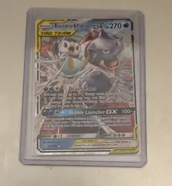 Pokemon TCG - Blastoise and Piplup GX - 38/236 - Cosmic eclipse - Sun and moon - Image 1