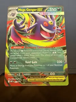 Mega Gengar ex 073 Mega Evolution Promo Holo Pokemon TCG Ultra Rare Card - Image 1