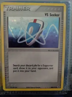 VS Seeker 100/112 NM Energy Symbol Holo Foil Fire Red & Leaf Green Pokemon Card! - Image 1