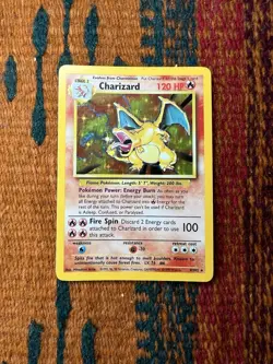 Charizard 4/102 Base Set Holo Rare Pokemon Card WOTC - Image 1