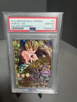 Vegeta GT HG2-16 SUPER DRAGON BALL HEROES SDBH Card Japanese 2012 PSA 10 - Image 3