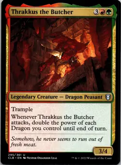 Thrakkus the Butcher 295 CL: Battle for Baldur's Gate MTG NM - Image 1