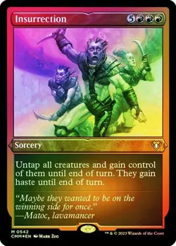 Insurrection ETCHED FOIL - 0542 - Mythic - Commander Masters CMM MTG - Image 1