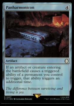 MTG Magic Universes Beyond Fallout 0237 237 Panharmonicon FOIL R - Image 1