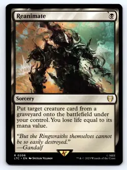 Reanimate #206 LTC Tales of Middle-earth Commander Non-Foil MTG NM - Image 1
